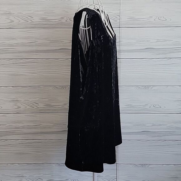 Catherines crushed velvet cold shoulder top Size 3X - Picture 5 of 11